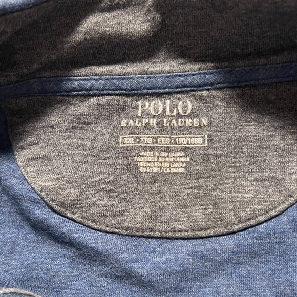 Polo Ralph Lauren Sweater 1/4 Zip Pullover Preppy Casual Blue Men's size XXL - Picture 4 of 6